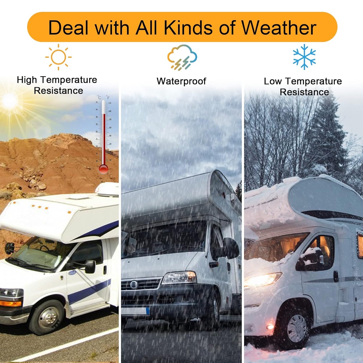 RV Roof Tape Black, 50 Feet RV Repair Sealant Tape, Stop Camper Roof Leaks, UV-Resistant, Weatherproof and Reliable for Camper, Trailer, Boat